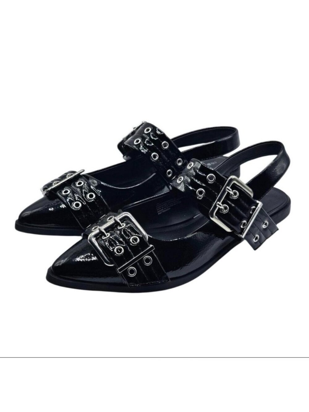 Madden Girl pointed buckle slingback flats, often referred to as the Graya 8.5